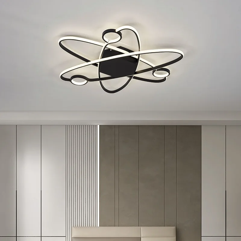 Black Gold Modern LED Chandelier Lighting Bedroom Dining Living Room Study Loft Hall Ceiling Chandelier Aluminum Acrylic Lamp
Black Gold Modern LED Chandelier Lighting Bedroom Dining Living Room Study Loft Hall Ceiling Chandelier Aluminum Acrylic Lamp