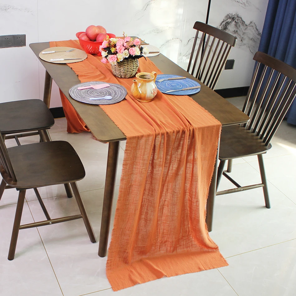 Gauze Cheesecloth Cotton FabricTable Runners Farmhouse Tablecloth for Rustic Wedding Easter Ramadan Home Dinner Decorations
Gauze Cheesecloth Cotton FabricTable Runners Farmhouse Tablecloth for Rustic Wedding Easter Ramadan Home Dinner Decorations