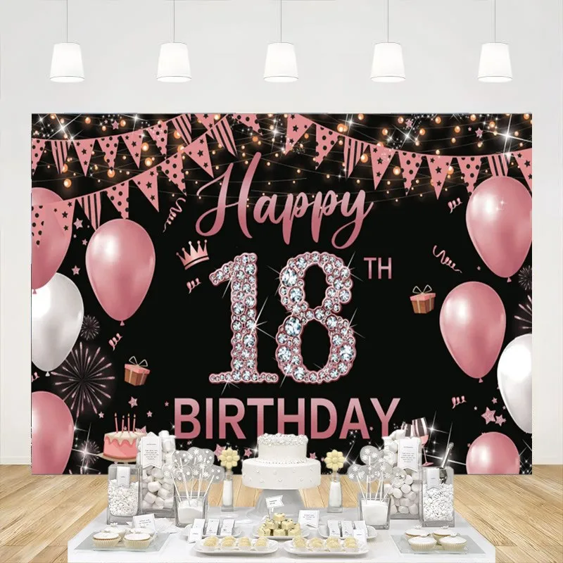 Декор на день рождения с 18 днем рождения, баннер, розовый Золотой Фон для фотосъемки, фотореквизит, фотография, логотип, украшение
Декор на день рождения с 18 днем рождения, баннер, розовый Золотой Фон для фотосъемки, фотореквизит, фотография, логотип, украшение