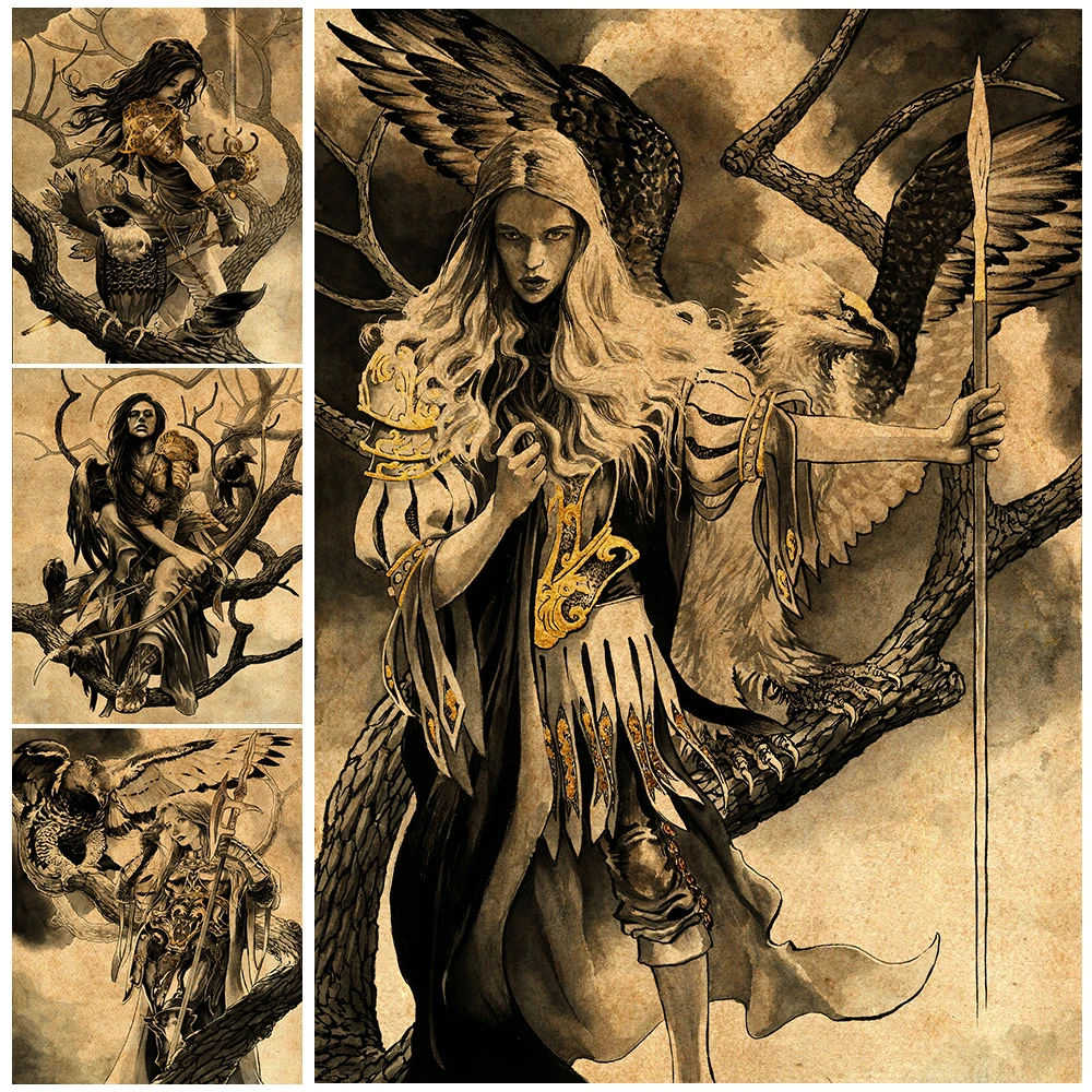 Amazons Female Warrior Vintage Wall Art Canvas Painting Female Martial God Retro Poster And Print Home Decoration Unframed
Amazons Female Warrior Vintage Wall Art Canvas Painting Female Martial God Retro Poster And Print Home Decoration Unframed