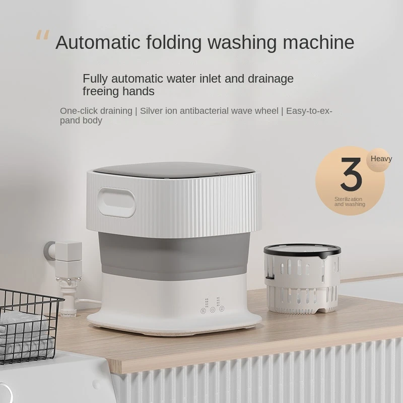 2023 New Fully Automatic Folding Washing Machine for Underwear, Fully Automatic Mini Washing Machine, Portable Washing Machine
2023 New Fully Automatic Folding Washing Machine for Underwear, Fully Automatic Mini Washing Machine, Portable Washing Machine