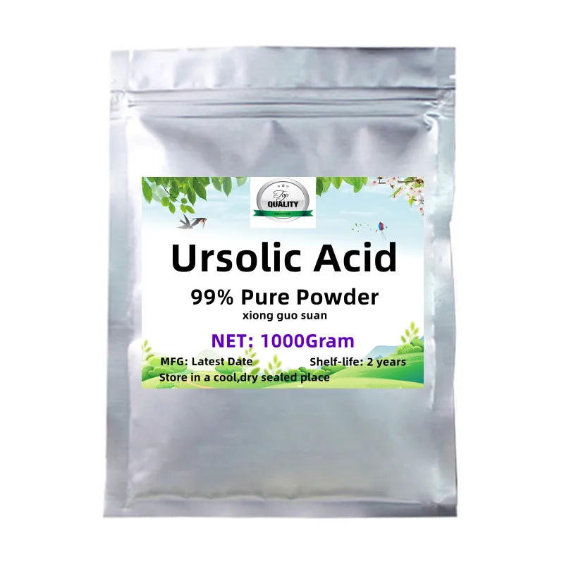 

50-1000g Hot Sale 99% Ursolic Acid,Free Shipping