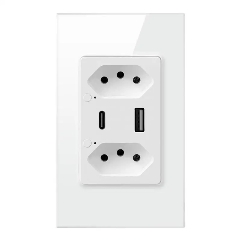 WiFi Smart Wall Socket USB Electric Brazil Plug Switzerland Outlets Plastic/Glass Panel Remote Home
WiFi Smart Wall Socket USB Electric Brazil Plug Switzerland Outlets Plastic/Glass Panel Remote Home