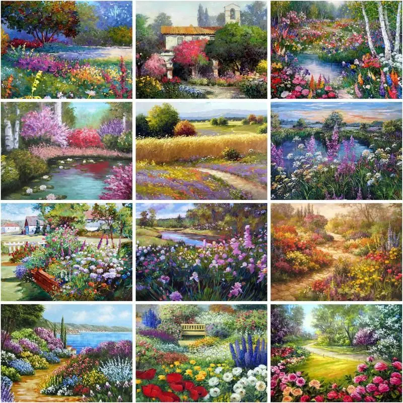 CHENISTORY Diy Oil Painting By Numbers Flower Path Scenery Kits Drawing Canvas Pictures By Numbers Tree Landscape Home Decor Gif
CHENISTORY Diy Oil Painting By Numbers Flower Path Scenery Kits Drawing Canvas Pictures By Numbers Tree Landscape Home Decor Gif