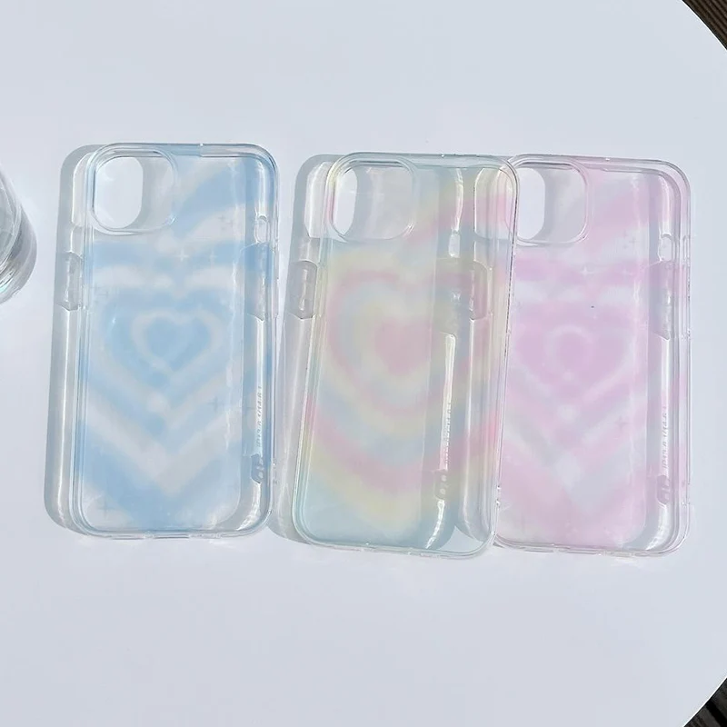 Aperture Gradient Love Heart Phone Case For iPhone 13 14 Plus 11 12 Pro 13Pro Max Transparent Shockproof Soft Silicon Back Cover
Aperture Gradient Love Heart Phone Case For iPhone 13 14 Plus 11 12 Pro 13Pro Max Transparent Shockproof Soft Silicon Back Cover