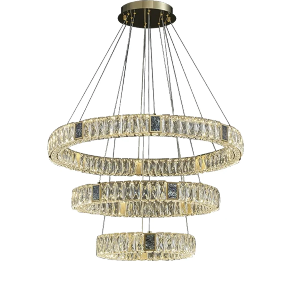 Pendant Lights Indoor Lighting Luxury Crystal Led Chandelier Circle Rings Chandelier Decor Suspend Fixture For Hotel Lobby 
Pendant Lights Indoor Lighting Luxury Crystal Led Chandelier Circle Rings Chandelier Decor Suspend Fixture For Hotel Lobby