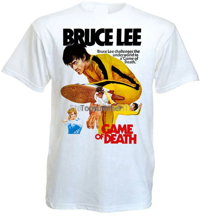 

Плакат по фильму «Игра смерти», Брюс Ли, белая футболка, все размеры