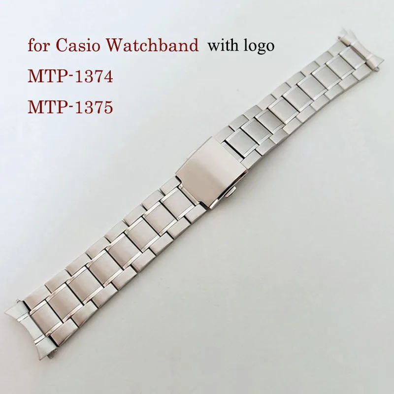 22mm Solid Stainless Steel Watchband for MTP-1374 MTP-1375 Men's Metal Bracelet Curved End Wristband MTP 1374 1375 Strap
22mm Solid Stainless Steel Watchband for MTP-1374 MTP-1375 Men's Metal Bracelet Curved End Wristband MTP 1374 1375 Strap