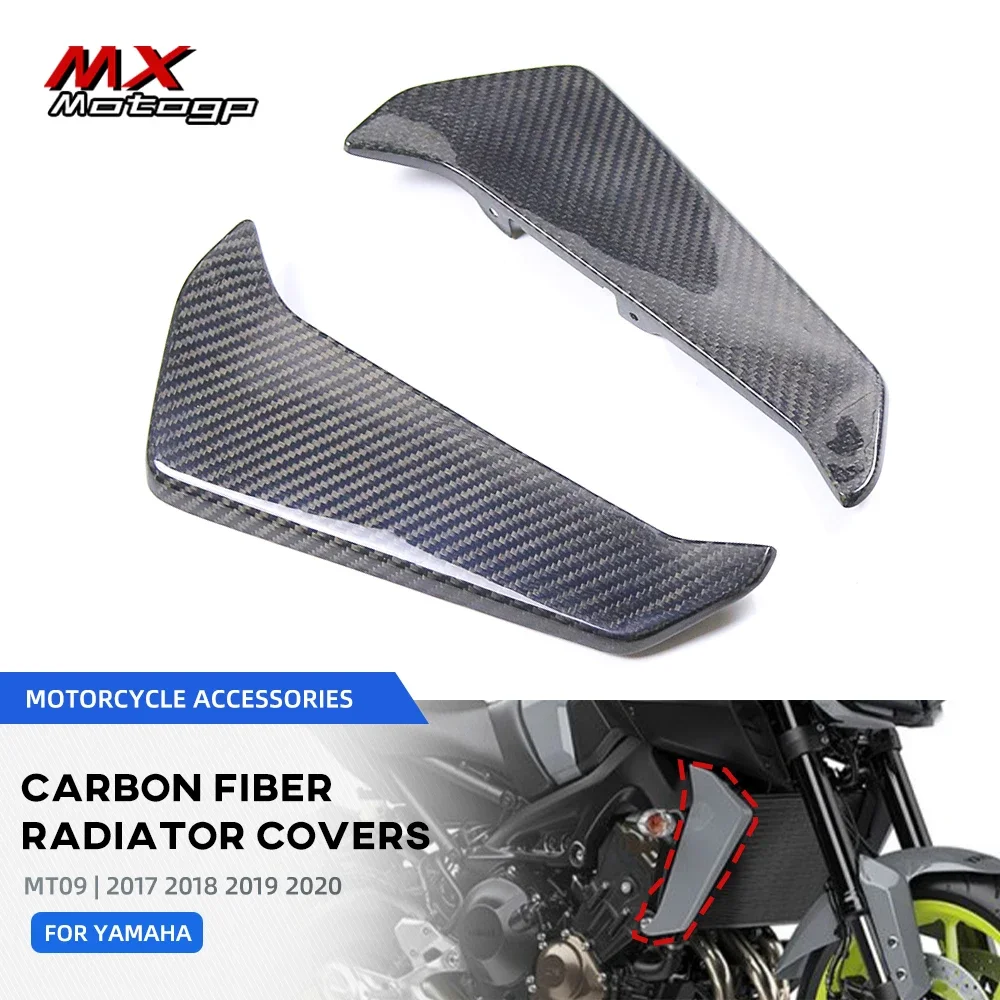 Carbon Fiber Radiator Side Panels Cover For YAMAHA MT09 2017-2020 Motorcycle Tank Radiator Guard Fairing MT-09 MT 09 2018 2019
Carbon Fiber Radiator Side Panels Cover For YAMAHA MT09 2017-2020 Motorcycle Tank Radiator Guard Fairing MT-09 MT 09 2018 2019
