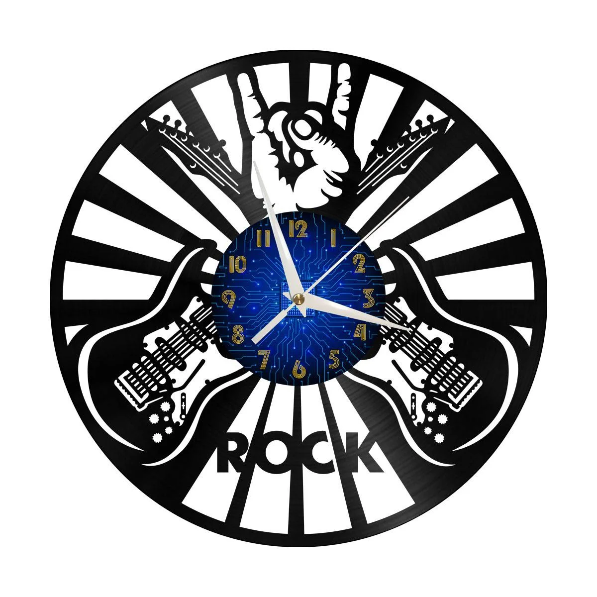 Love Rock Music Vinyl Wall Clock, Vinyl Record Clock Wall Art Silent & Non-ticking
Love Rock Music Vinyl Wall Clock, Vinyl Record Clock Wall Art Silent & Non-ticking