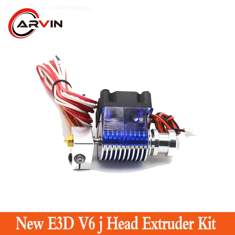 

J-head E3D V6 New Metal Extrusion Head For 1.75/3mm Filament Volcano Hotend 12/24V Heater Cartridge 0.6/0.8/1.0/1.2mm V5 Upgrade