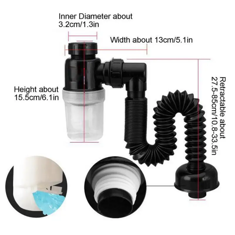 Water Pipe Easy To Install Anti-clogging Filter Deodorant Plug And Play Quick Hydration Household Products Drain Pipe Dock Set
Water Pipe Easy To Install Anti-clogging Filter Deodorant Plug And Play Quick Hydration Household Products Drain Pipe Dock Set