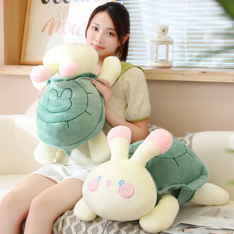 40-65cm Creative Animal Rabbit Turns into Tortoise Plush Toy Stuffed Soft Kawaii Bunny With Turtle Shell Toys for Kids Girls
40-65cm Creative Animal Rabbit Turns into Tortoise Plush Toy Stuffed Soft Kawaii Bunny With Turtle Shell Toys for Kids Girls