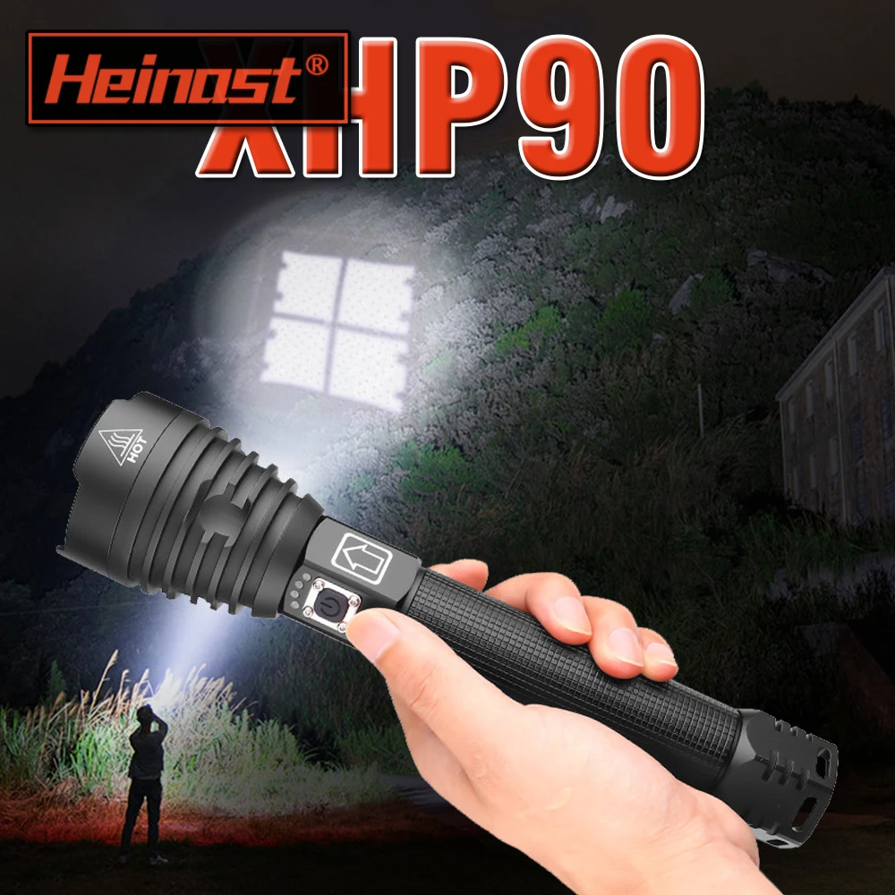 500000Lm Xhp90 Most Powerful Led Flashlight Torch Usb Rechargeable Tactical Flashlights 18650 or 26650 XHP50 Hand Lamp
500000Lm Xhp90 Most Powerful Led Flashlight Torch Usb Rechargeable Tactical Flashlights 18650 or 26650 XHP50 Hand Lamp