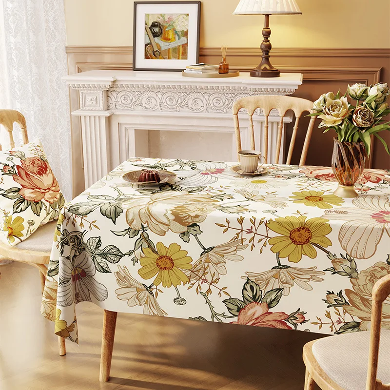 Light Luxury Tablecloth Waterproof Fabric Plant Flowers Table Cover Protection Mat Coat Square Coffee Desk Towel for Living Room
Light Luxury Tablecloth Waterproof Fabric Plant Flowers Table Cover Protection Mat Coat Square Coffee Desk Towel for Living Room