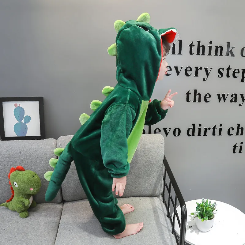 Winter Dinosaur Boys Girls Pajamas Jumpsuits Warm Kids Cartoon One-piece Pajamas Children Cute Animal Coral Flannel Sleepwear
Winter Dinosaur Boys Girls Pajamas Jumpsuits Warm Kids Cartoon One-piece Pajamas Children Cute Animal Coral Flannel Sleepwear