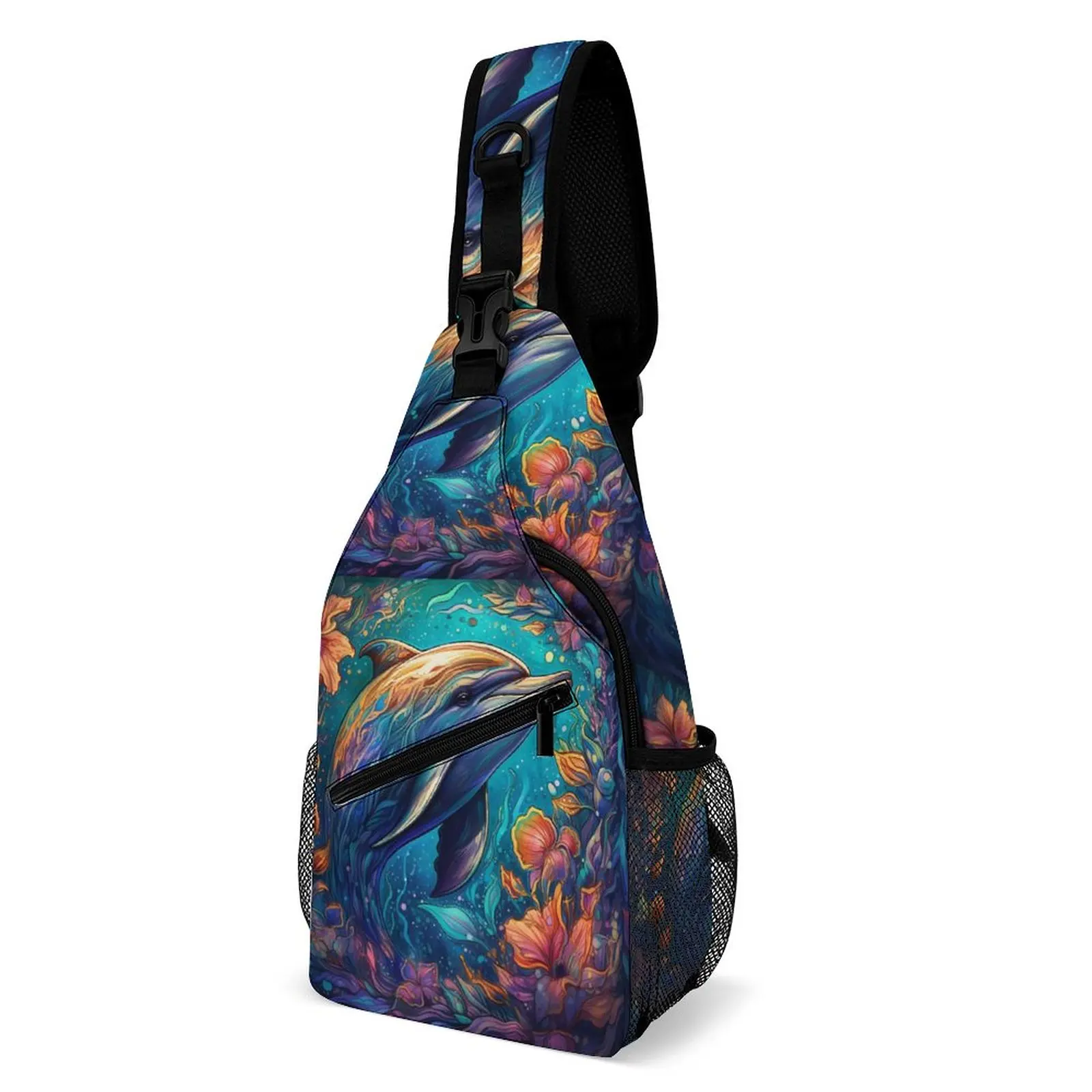 Dolphin Shoulder Bags Colorful Painting Workout Chest Bag Men Cycling Graphic Sling Bag Streetwear High School Small Bags 
Dolphin Shoulder Bags Colorful Painting Workout Chest Bag Men Cycling Graphic Sling Bag Streetwear High School Small Bags