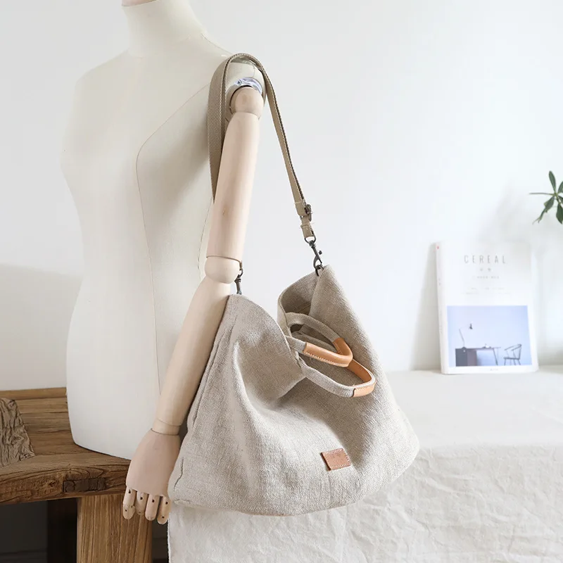 Women Natural Cotton Big Capacity Handbag Female Quality Casual Ecology Eco-friendly Linen Daily Over Large Fabric Messenger Bag
Women Natural Cotton Big Capacity Handbag Female Quality Casual Ecology Eco-friendly Linen Daily Over Large Fabric Messenger Bag