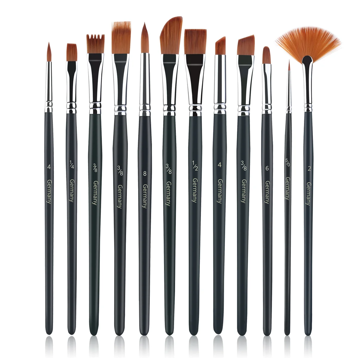 UEETEK 12pcs Brush Set Nylon Hair Paintbrush Set Artist Watercolor Acrylic Oil Painting Supplies
UEETEK 12pcs Brush Set Nylon Hair Paintbrush Set Artist Watercolor Acrylic Oil Painting Supplies