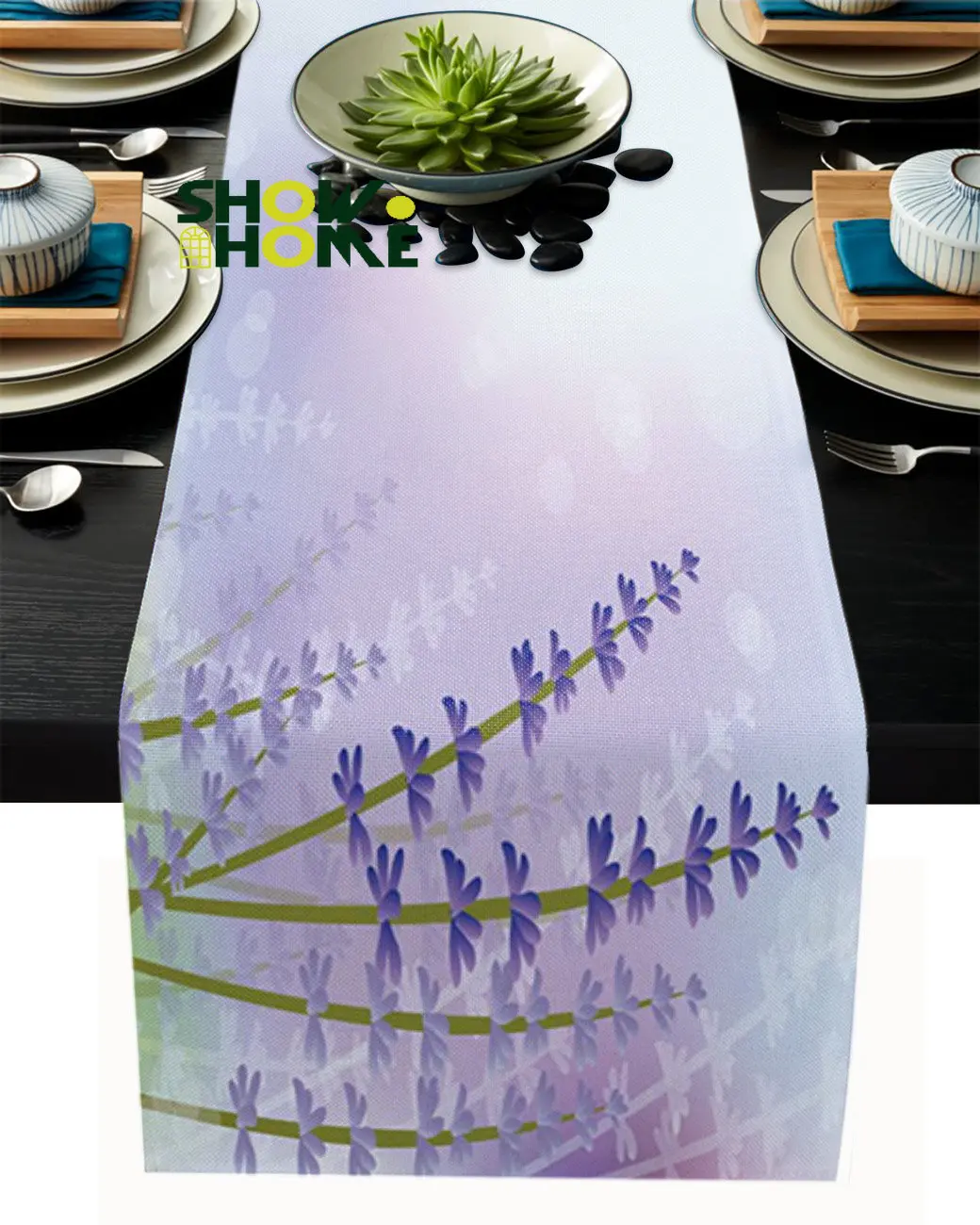 Purple Lavender Flowers Bouquet Table Runner Luxury Home Dining Table Coffee Table Holiday Wedding Decor Party Table Runner
Purple Lavender Flowers Bouquet Table Runner Luxury Home Dining Table Coffee Table Holiday Wedding Decor Party Table Runner