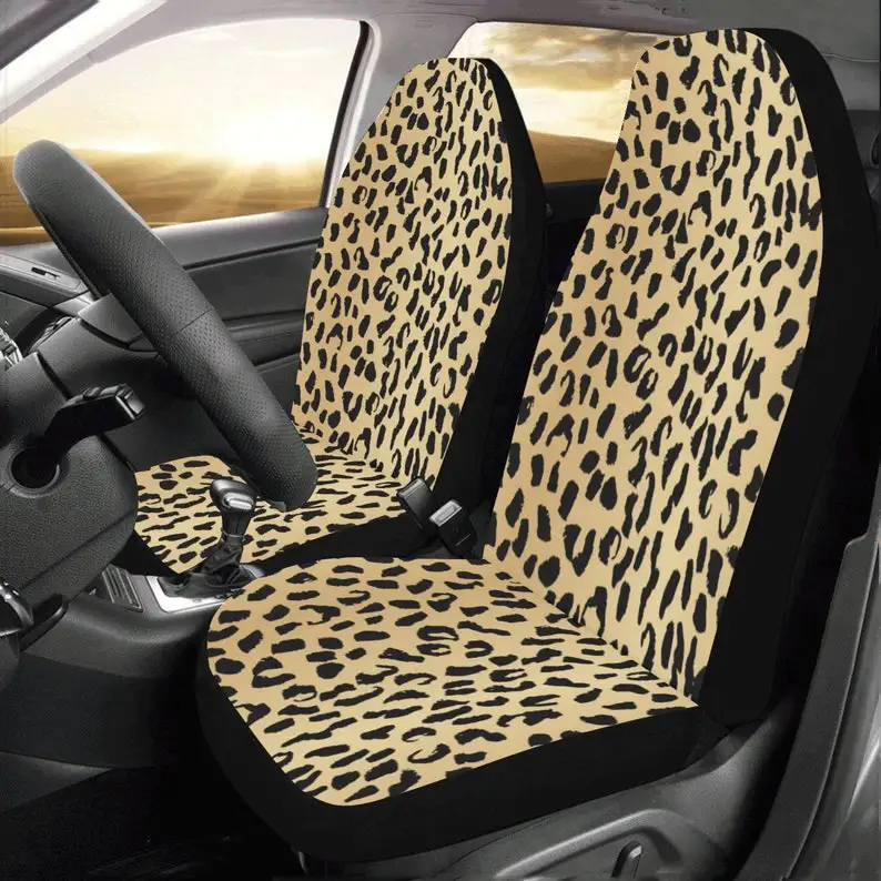 Cheetah Car Seat Covers Set 2 pc, Animal Print Leopard Pattern Front Seat Covers, Car SUV Seat Protector
Cheetah Car Seat Covers Set 2 pc, Animal Print Leopard Pattern Front Seat Covers, Car SUV Seat Protector