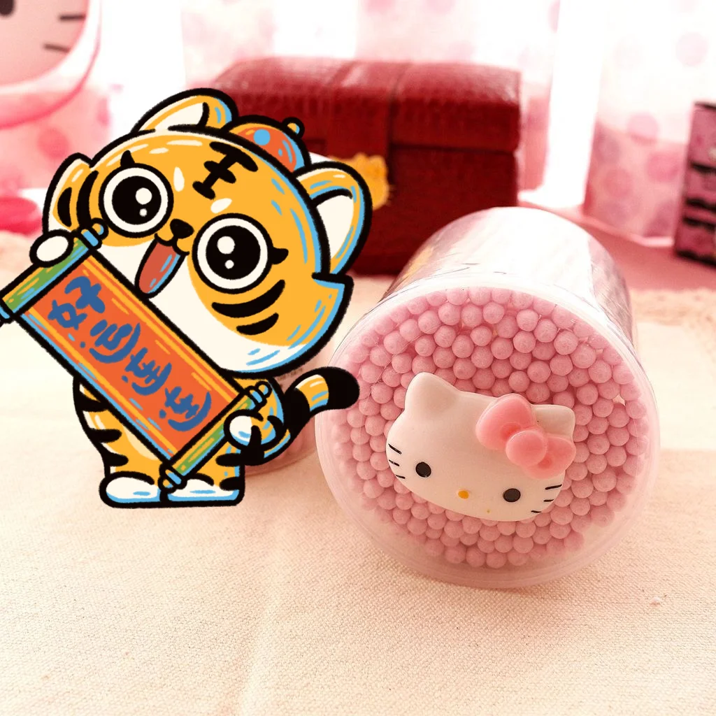 Hello Kitty Pink Cotton Swabs Cotton Swabs Disposable Absorbent Cotton Paper Sticks Makeup Cotton Swabs Boxed 200
Hello Kitty Pink Cotton Swabs Cotton Swabs Disposable Absorbent Cotton Paper Sticks Makeup Cotton Swabs Boxed 200