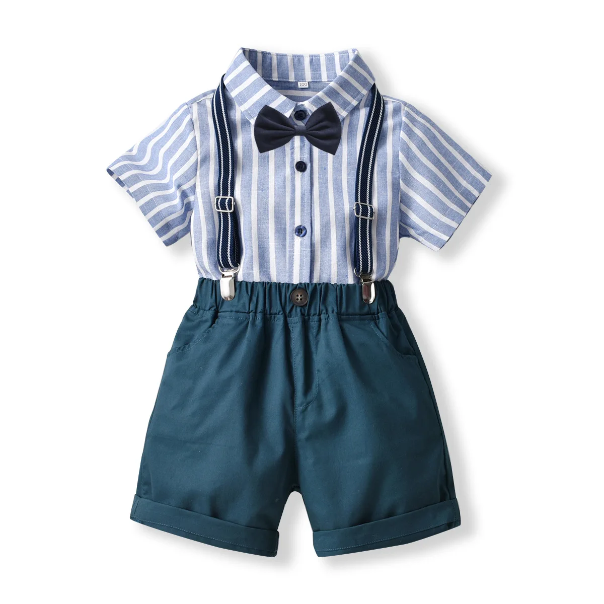 Children Clothing Sets Baby Boy Clothes Toddler Striped Shirt + Solid Suspender Shorts 2pcs Set Infant Casual Party Outfits
Children Clothing Sets Baby Boy Clothes Toddler Striped Shirt + Solid Suspender Shorts 2pcs Set Infant Casual Party Outfits