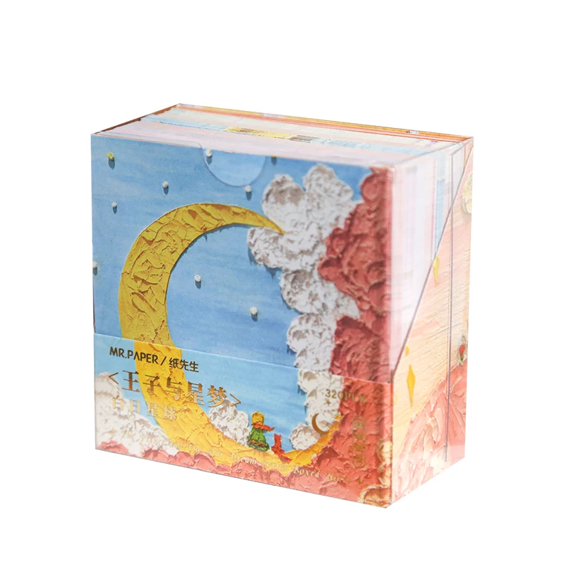 320 sheets Romantic Oil Painting Style Note Paper The Little Prince and Roses Scrapbook Material non sticky Message Paper 
320 sheets Romantic Oil Painting Style Note Paper The Little Prince and Roses Scrapbook Material non sticky Message Paper