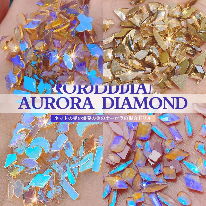 Mixed 50/100pcs Aurora Crystal Clear AB Nail Art Rhinestones Non Hotfix Flatback Acrylic Nail Stones Gems Nails Art Decorations
Mixed 50/100pcs Aurora Crystal Clear AB Nail Art Rhinestones Non Hotfix Flatback Acrylic Nail Stones Gems Nails Art Decorations