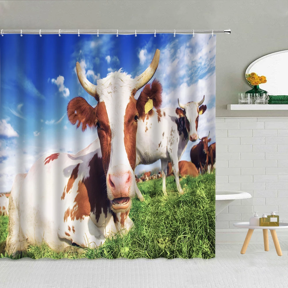Animal Highland Cattle Shower Curtain Lawn Natural Scenery Quality Bathroom Supplies With Hook Cloth Curtains Decor Fabric High
Animal Highland Cattle Shower Curtain Lawn Natural Scenery Quality Bathroom Supplies With Hook Cloth Curtains Decor Fabric High