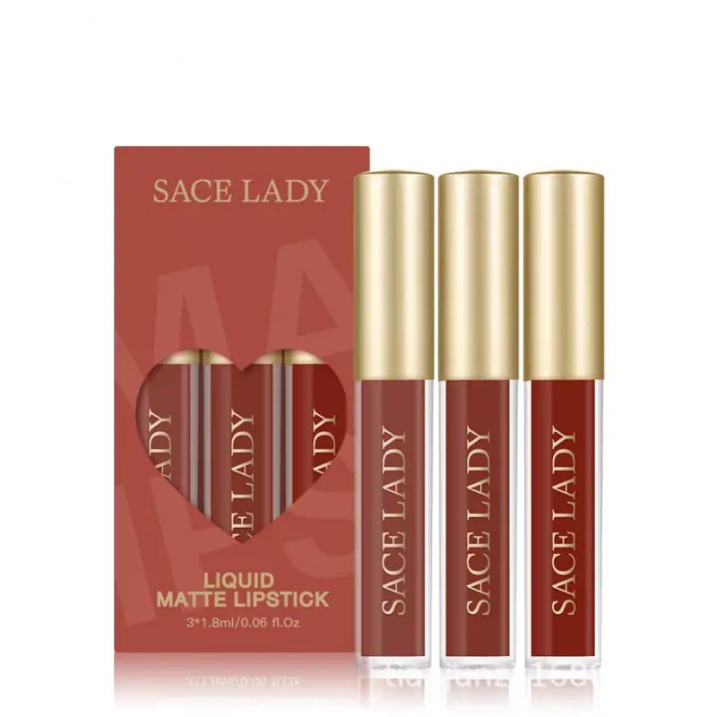 SACE LADY, 3 шт., длинная блестящая бархатная матовая помада для губ телесного цвета, блестящая помада, Волшебная антипригарная глазурь для губ
SACE LADY, 3 шт., длинная блестящая бархатная матовая помада для губ телесного цвета, блестящая помада, Волшебная антипригарная глазурь для губ