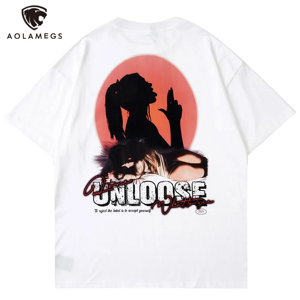 Aolamegs Men's Oversized T-Shirts Charming Woman Shadow Graphics Print T Shirt Summer Hip Hop Top Tees Casual Fashion Streetwear
Aolamegs Men's Oversized T-Shirts Charming Woman Shadow Graphics Print T Shirt Summer Hip Hop Top Tees Casual Fashion Streetwear