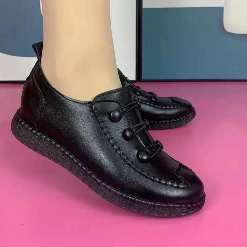 2022 New Spring Women Flats Shoes Genuine Leather Vintage Ladies Moccasins Shoes Comfort Woman's Loafers Female Casual Footwear
2022 New Spring Women Flats Shoes Genuine Leather Vintage Ladies Moccasins Shoes Comfort Woman's Loafers Female Casual Footwear
