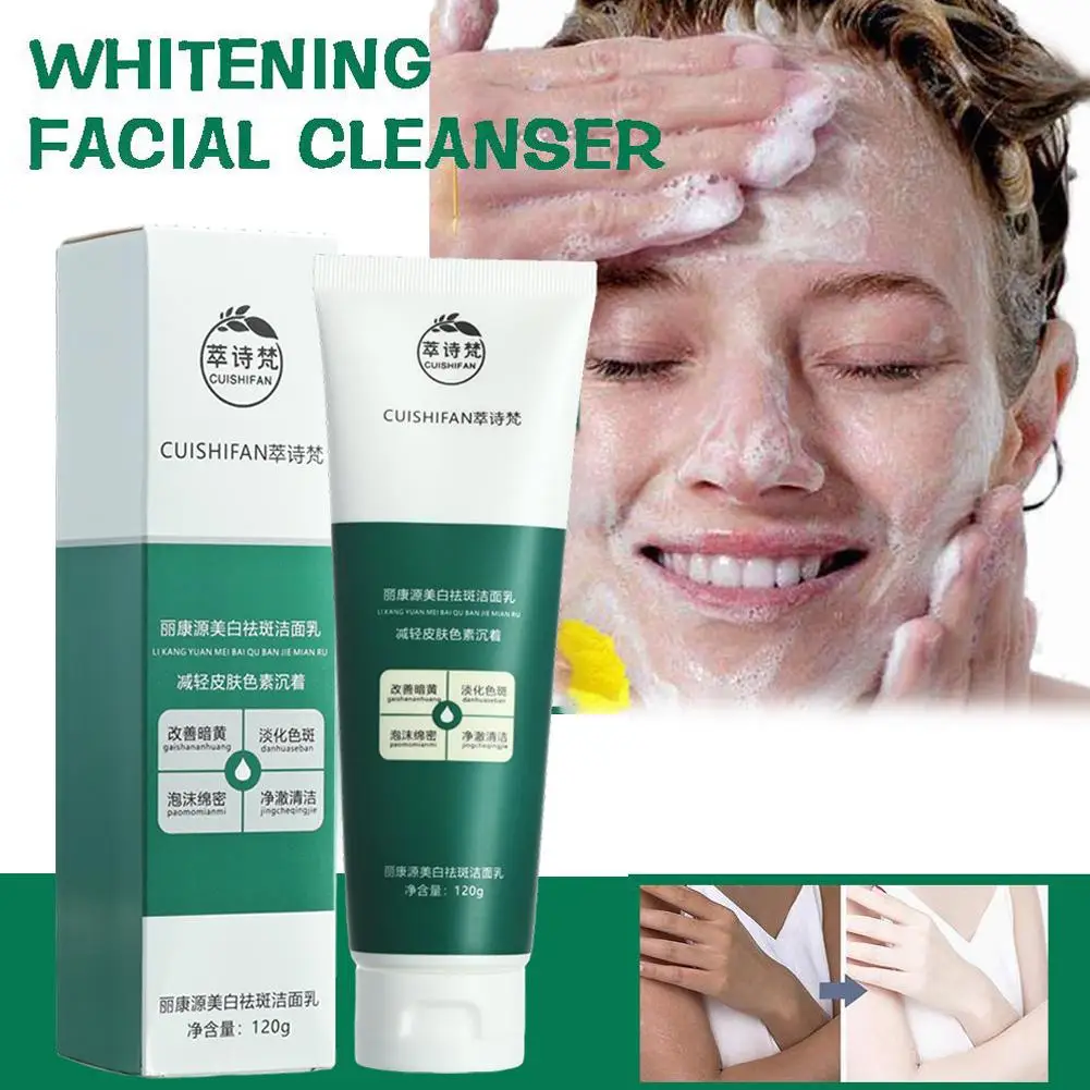 120g Whitening Moisturizing Cleanser Deep Cleansing Brighten Skin Tone Delicate Pores Skin Warming Non-irritating Cleanser
120g Whitening Moisturizing Cleanser Deep Cleansing Brighten Skin Tone Delicate Pores Skin Warming Non-irritating Cleanser