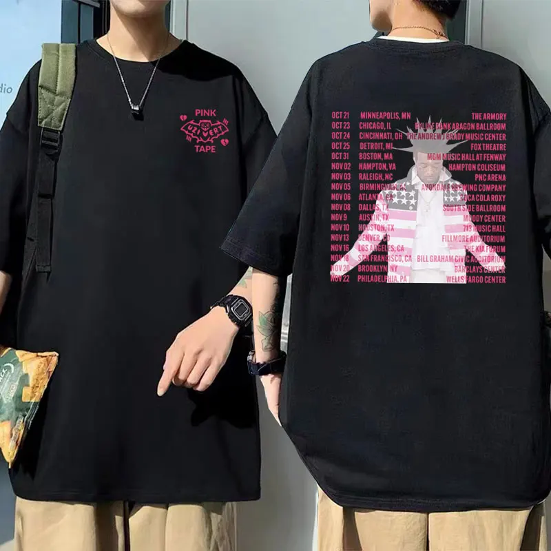 Rapper Lil Uzi Vert 2023 Concert Tour Pink Tape Hip Hop Graphic Tshirt Male Vintage Fashion Streetwear Unisex Oversized T-shirts
Rapper Lil Uzi Vert 2023 Concert Tour Pink Tape Hip Hop Graphic Tshirt Male Vintage Fashion Streetwear Unisex Oversized T-shirts
