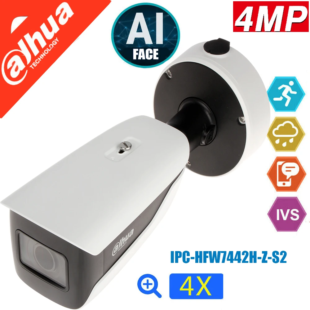 Mutil language Dahua 4MP IPC-HFW7442H-Z IP camera Perimeter Protection Face Detection Video Metadata ANPR People Counting
Mutil language Dahua 4MP IPC-HFW7442H-Z IP camera Perimeter Protection Face Detection Video Metadata ANPR People Counting