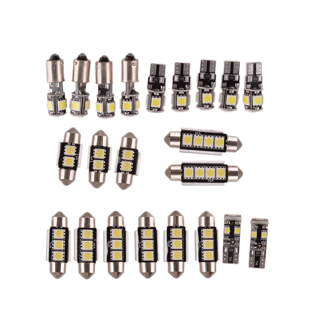21Pcs/set Car Auto White Dome Door Footwell License Plate Trunk LED Light Bulbs Universal High Quality
21Pcs/set Car Auto White Dome Door Footwell License Plate Trunk LED Light Bulbs Universal High Quality