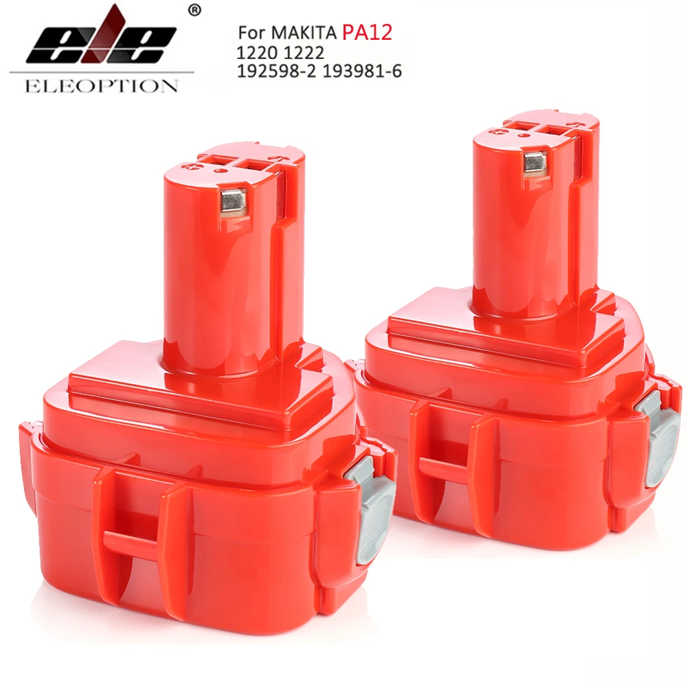 ELEOPTION PA12 12V 3000mAh Ni-CD Replacement Battery for Makita Battery 12V 1220 1233 1222 1235 6270D 6271D 6317D 6227D &2000mAh
ELEOPTION PA12 12V 3000mAh Ni-CD Replacement Battery for Makita Battery 12V 1220 1233 1222 1235 6270D 6271D 6317D 6227D &2000mAh