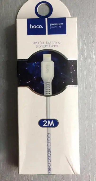 HOCO X20 FLASH Дата-кабель USB 2.4A для Apple 8-pin | Мобильные телефоны и аксессуары