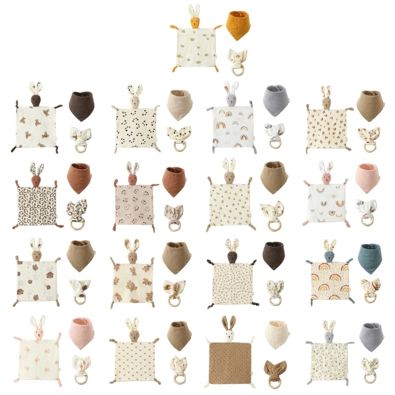 Baby Toy Set Baby Bibs with Bunny Security Blanket & Rabbit Animal Sensory- Gift H37A
Baby Toy Set Baby Bibs with Bunny Security Blanket & Rabbit Animal Sensory- Gift H37A