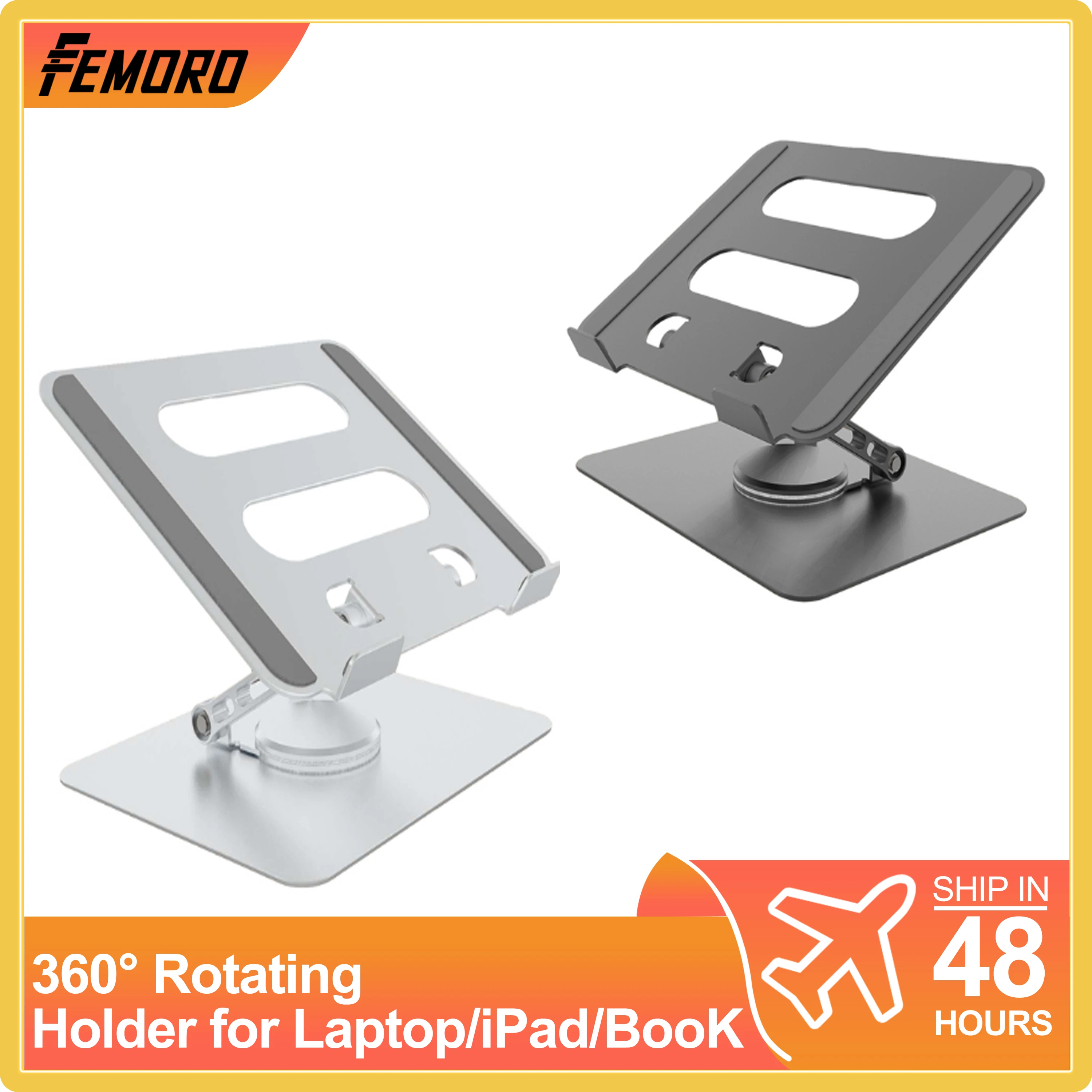 Laptop Stand 360° Rotating Read Book Holder For MacBook Air Aluminum Foldable Notebook Stand Laptop Support MacBook Tablet Stand
Laptop Stand 360° Rotating Read Book Holder For MacBook Air Aluminum Foldable Notebook Stand Laptop Support MacBook Tablet Stand