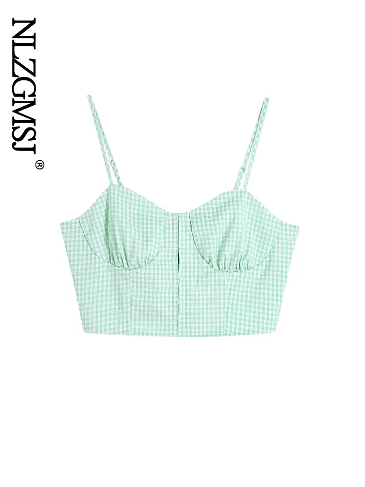 Женская летняя пикантная майка Nlzgmsj ZBZA 2022, Стильные укороченные топы, однотонный короткий жилет на бретелях без рукавов с открытой спиной, ...
Женская летняя пикантная майка Nlzgmsj ZBZA 2022, Стильные укороченные топы, однотонный короткий жилет на бретелях без рукавов с открытой спиной, ...