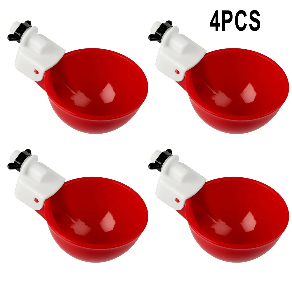4PCS Automatic Cups Chicken Waterer PC Poultry Drinker Waterer Bowl Kit For Chicken Duck Quail Bird Wildlife Gardening Parts
4PCS Automatic Cups Chicken Waterer PC Poultry Drinker Waterer Bowl Kit For Chicken Duck Quail Bird Wildlife Gardening Parts