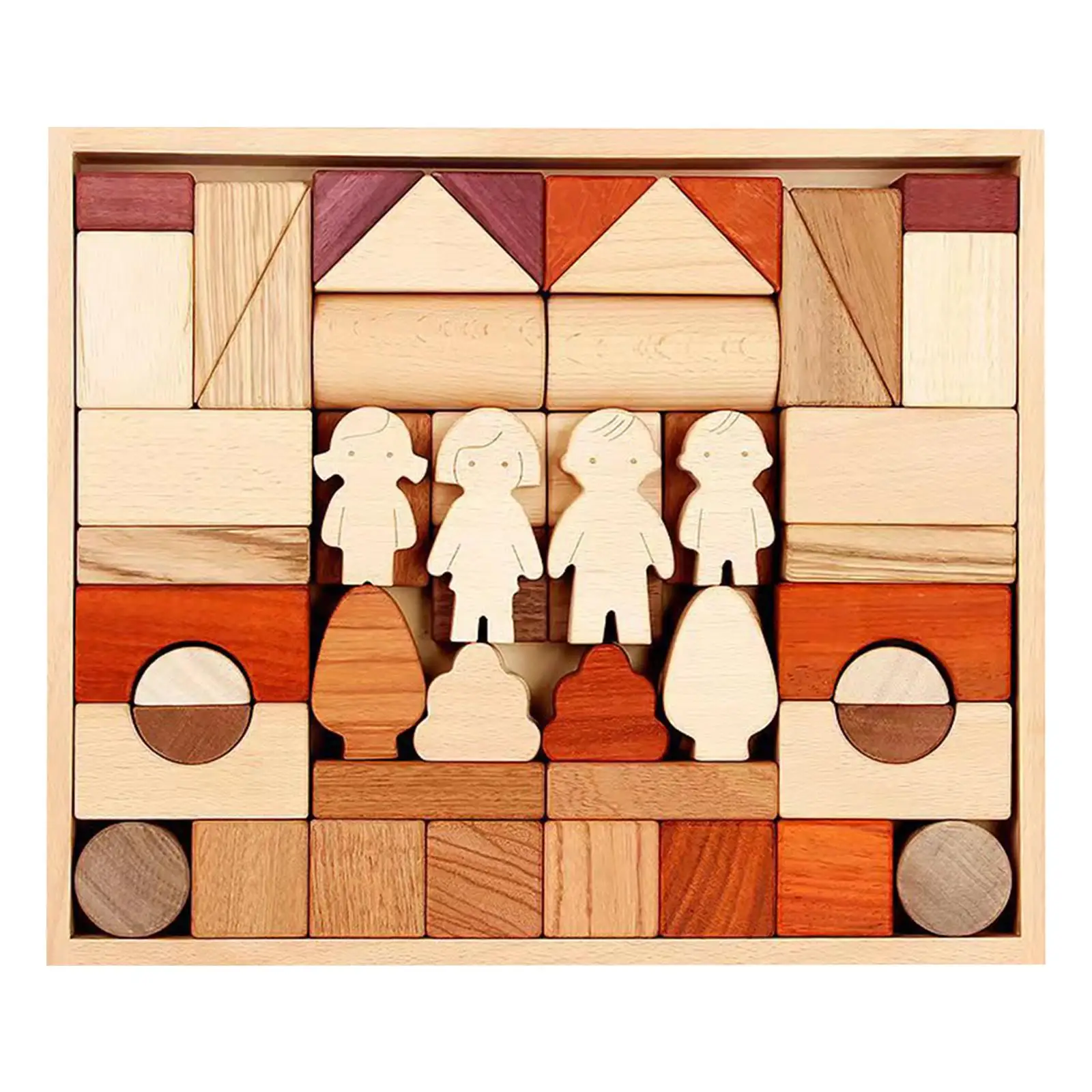 Wooden Building Blocks Set Stacking Blocks Game Toy for Children Girls Holiday Gift
Wooden Building Blocks Set Stacking Blocks Game Toy for Children Girls Holiday Gift