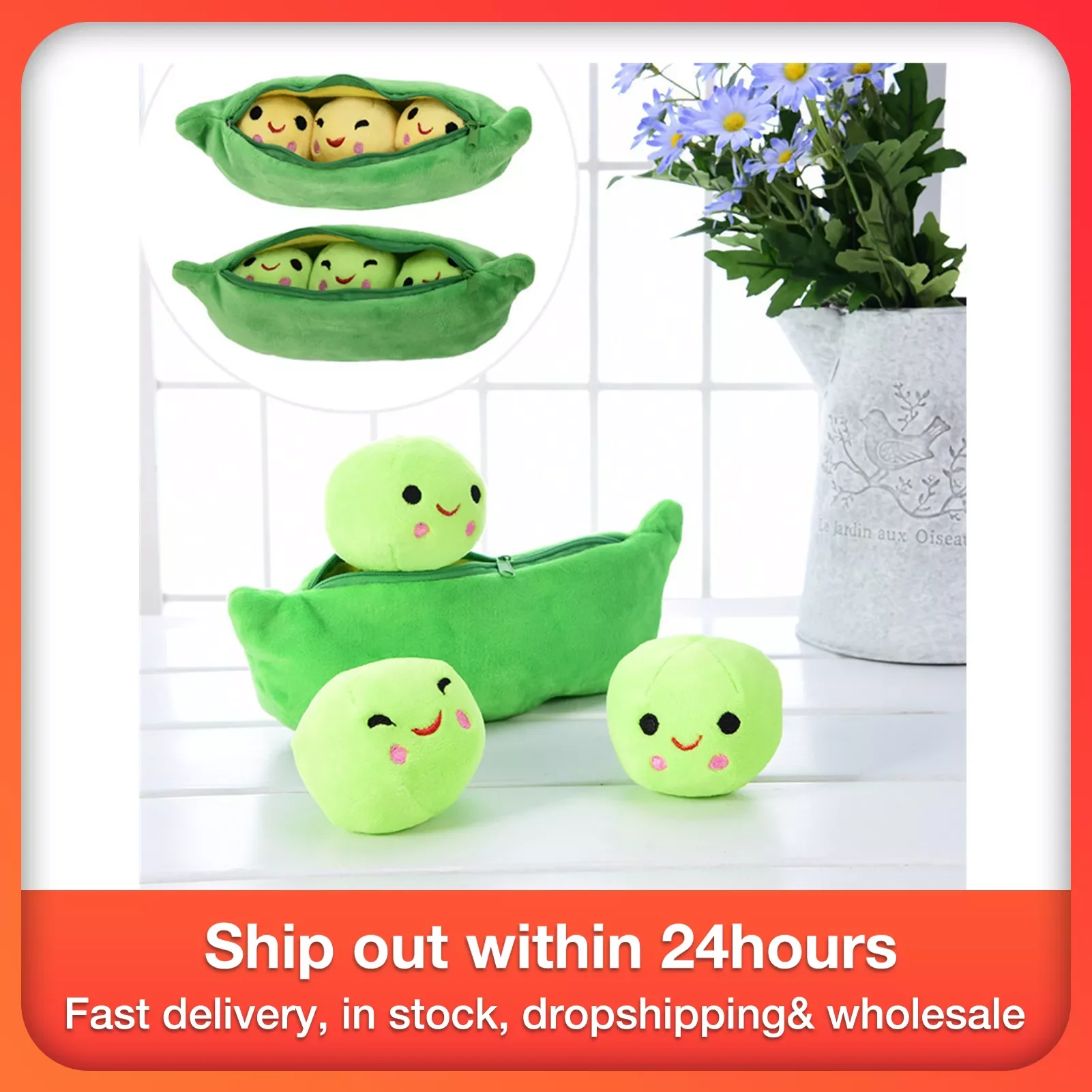 25CM Kids Baby Plush Toy Cute Pea Stuffed Plant Doll Girlfriend Kawaii For Children Gift High Quality Pea-shaped Pillow Toy
25CM Kids Baby Plush Toy Cute Pea Stuffed Plant Doll Girlfriend Kawaii For Children Gift High Quality Pea-shaped Pillow Toy