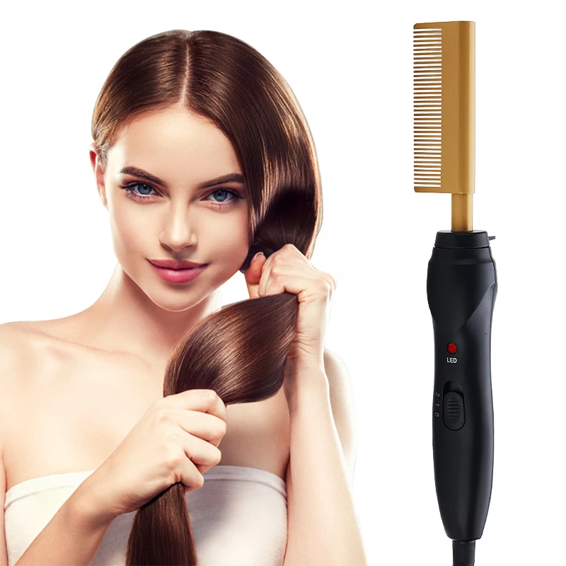 110-220V Electric Hair Straightener With Comb Curly/straight Styling Tool Electric Hot Comb Straightener Beard Straightener 46D
110-220V Electric Hair Straightener With Comb Curly/straight Styling Tool Electric Hot Comb Straightener Beard Straightener 46D