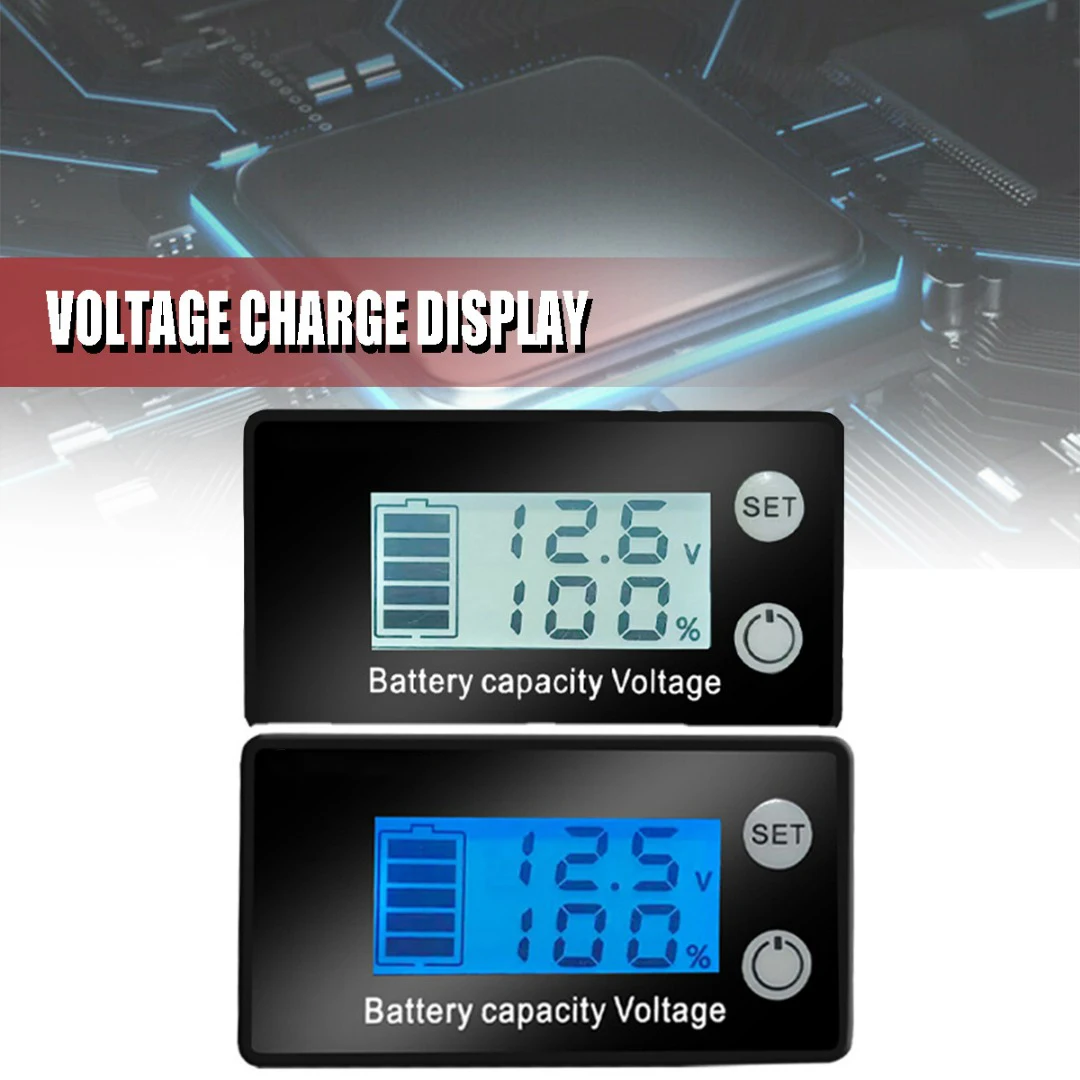1pc Battery Voltmeter DC 7-68V Capacity Indicator Power Meter LCD Screen With Backlight Power Display Voltmeter
1pc Battery Voltmeter DC 7-68V Capacity Indicator Power Meter LCD Screen With Backlight Power Display Voltmeter
