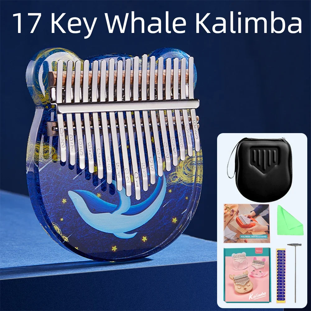 Акриловая клавиатура Kalimba 17 клавиш большой палец пианино Calimba Mbira клавиатура музыкальный инструмент с фотоэлементами аксессуары Подарки Океанский КИТ
Акриловая клавиатура Kalimba 17 клавиш большой палец пианино Calimba Mbira клавиатура музыкальный инструмент с фотоэлементами аксессуары Подарки Океанский КИТ