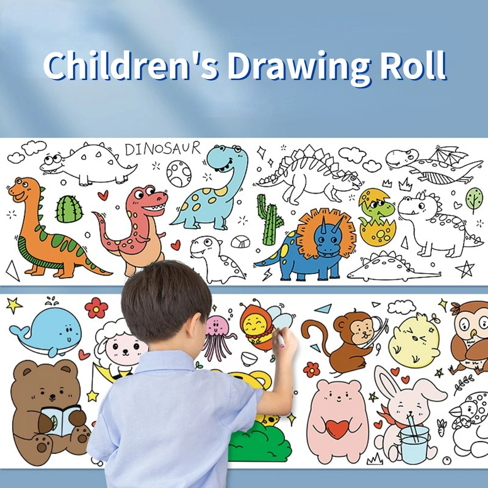 Children's Drawing Roll DIY Coloring Paper Roll Color Filling Paper Graffiti Scroll Paper-cut for Kids Painting Educational Toys
Children's Drawing Roll DIY Coloring Paper Roll Color Filling Paper Graffiti Scroll Paper-cut for Kids Painting Educational Toys