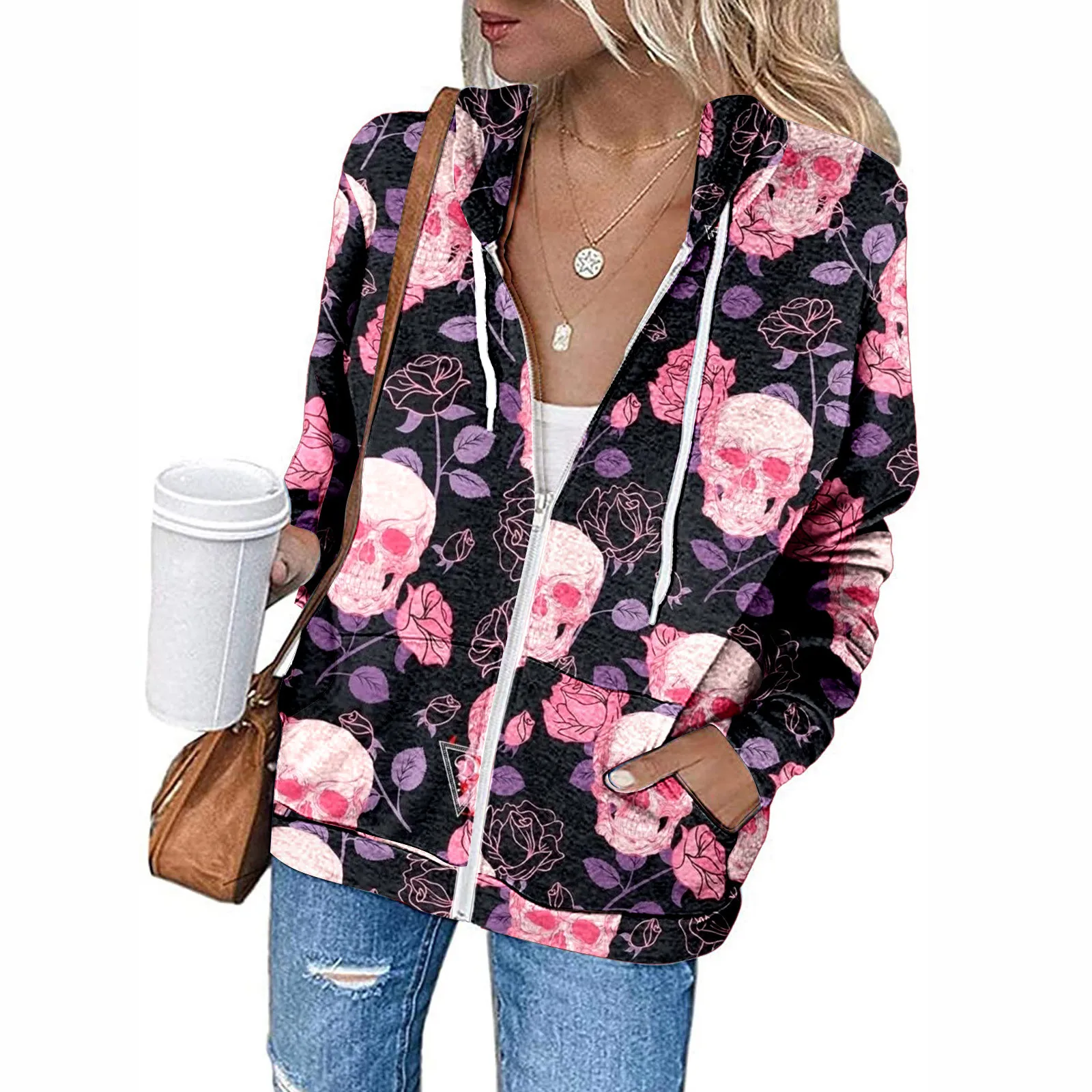 Женская Повседневная куртка, свободная куртка на молнии с капюшоном и кулиской, повседневная женская блуза с принтом на Хэллоуин, оливковый...
Женская Повседневная куртка, свободная куртка на молнии с капюшоном и кулиской, повседневная женская блуза с принтом на Хэллоуин, оливковый...